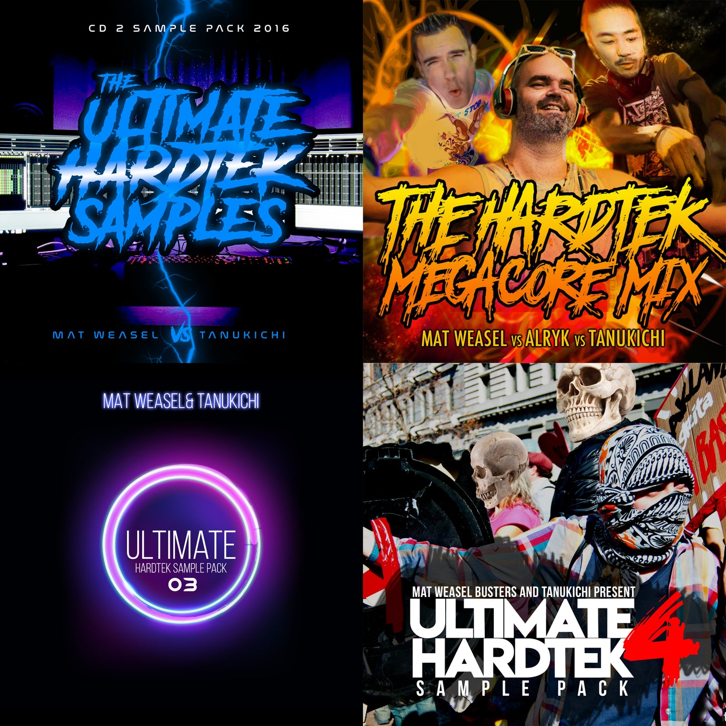 The Ultimate Hardtek samples 1-4 bundle